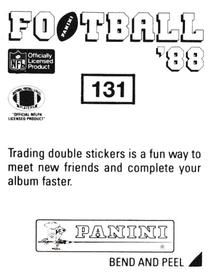 1988 Panini Stickers #131 John Offerdahl Back