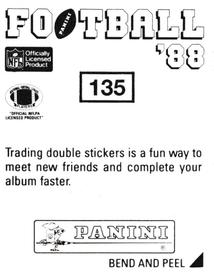 1988 Panini Stickers #135 Troy Stradford Back