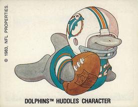 1988 Panini Stickers #136 Miami Dolphins Uniform Back