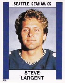 1988 Panini Stickers #206 Steve Largent Front