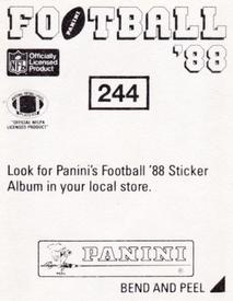 1988 Panini Stickers #244 John Rade Back