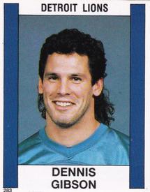 1988 Panini Stickers #283 Dennis Gibson Front
