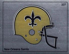 1988 Panini Stickers #337 New Orleans Saints Helmet Front