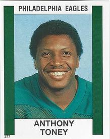 1988 Panini Stickers #377 Anthony Toney Front