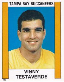1988 Panini Stickers #422 Vinny Testaverde Front