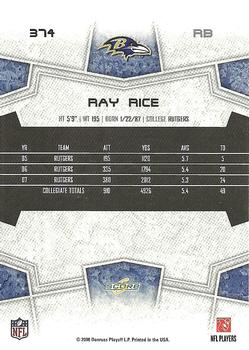 2008 Score #374 Ray Rice Back