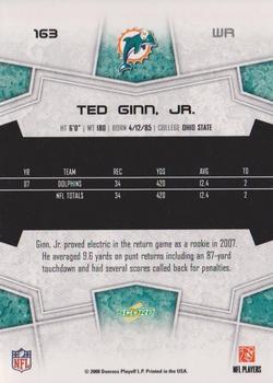2008 Score #163 Ted Ginn, Jr. Back