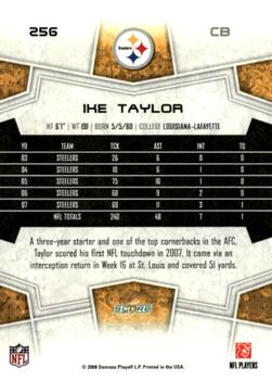 2008 Score #256 Ike Taylor Back