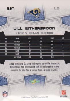 2008 Score #297 Will Witherspoon Back