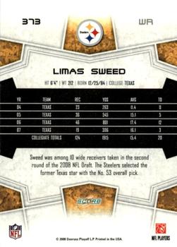 2008 Score #373 Limas Sweed Back
