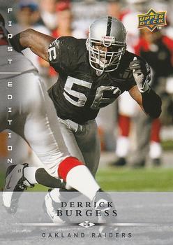 2008 Upper Deck First Edition #105 Derrick Burgess Front