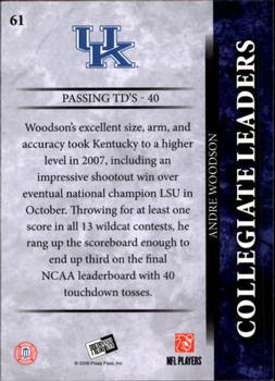 2008 Press Pass #61 Andre Woodson Back
