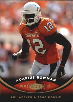 2008 SAGE #6 Adarius Bowman Front
