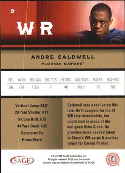 2008 SAGE #9 Andre Caldwell Back
