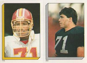 1986 Topps Stickers #113 / 263 Charles Mann / Bill Pickel Front