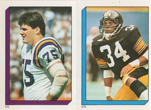 1986 Topps Stickers #125 / 275 Keith Millard / Walter Abercrombie Front