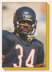 1986 Topps Stickers #6 Walter Payton Front