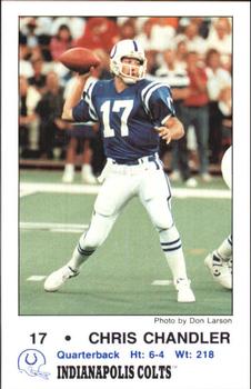 1989 Indianapolis Colts Police #4 Chris Chandler Front