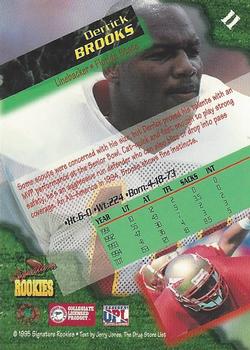 1995 Signature Rookies  #11 Derrick Brooks Back