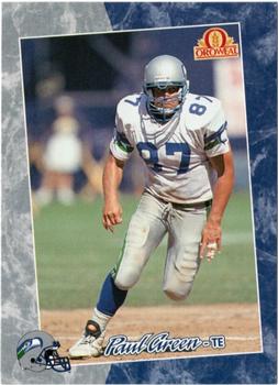 1993 Pacific Oroweat Seattle Seahawks #14 Paul Green Front