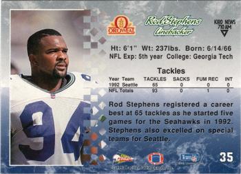 1993 Pacific Oroweat Seattle Seahawks #35 Rod Stephens Back