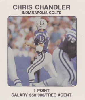 1989 Franchise Game #NNO Chris Chandler Front
