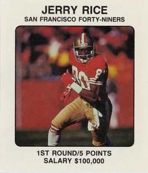 1989 Franchise Game #NNO Jerry Rice Front