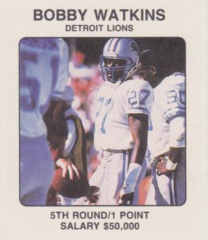 1989 Franchise Game #NNO Bobby Watkins Front