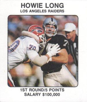 1989 Franchise Game #NNO Howie Long Front