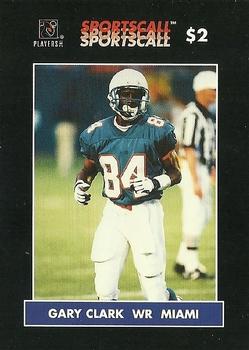 1996 Sportscall Phone Cards #127 Gary Clark Front