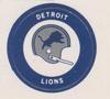 1970 Chiquita Team Logo Stickers #NNO Detroit Lions Front