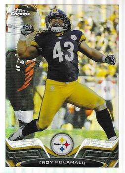2013 Topps Chrome - Refractors #123 Troy Polamalu Front