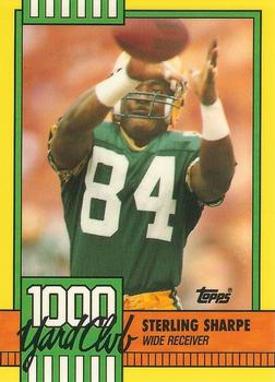 1990 Topps - 1000 Yard Club #4 Sterling Sharpe Front
