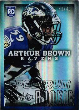 2013 Panini Absolute - Spectrum Black #107 Arthur Brown Front