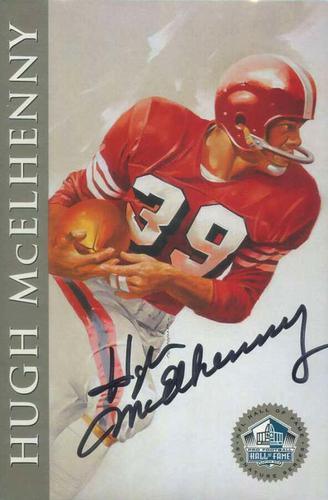 1998 Ron Mix HOF Autographs - Platinum #NNO Hugh McElhenny Front