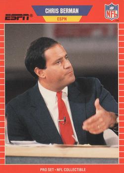 1989 Pro Set - Announcer Collectibles #5 Chris Berman Front