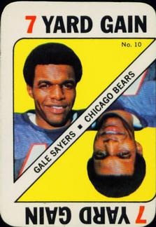 1971 Topps - Game Inserts #10 Gale Sayers Front