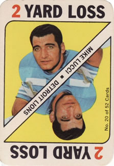 1971 Topps - Game Inserts #20 Mike Lucci Front