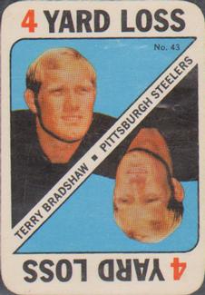 1971 Topps - Game Inserts #43 Terry Bradshaw Front