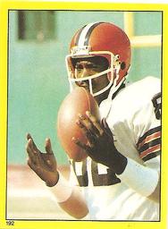 1982 Topps Stickers #192 Ozzie Newsome Front