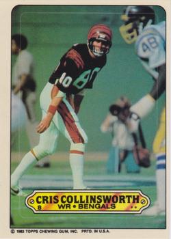 1983 Topps - Stickers #8 Cris Collinsworth Front