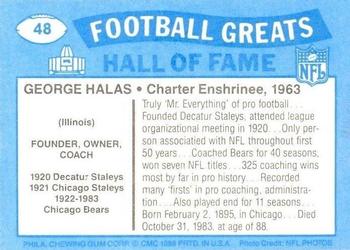 1988 Swell Greats #48 George Halas Back