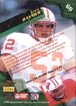 1995 Signature Rookies  - Autographs #60 Cory Raymer Back