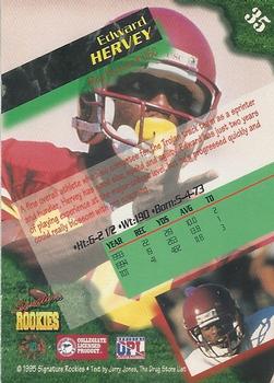 1995 Signature Rookies  - Autographs International #35 Edward Hervey Back