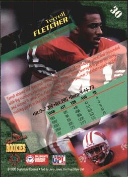 1995 Signature Rookies  - International #30 Terrell Fletcher Back