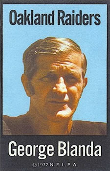 1972 NFLPA Fabric Cards #NNO George Blanda Front