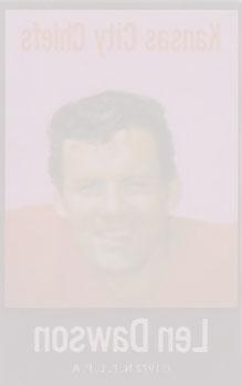 1972 NFLPA Fabric Cards #NNO Len Dawson Back