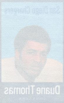 1972 NFLPA Fabric Cards #NNO Duane Thomas Back