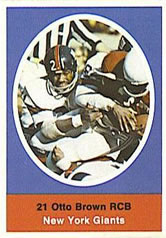 1972 Sunoco Stamps #NNO Otto Brown Front