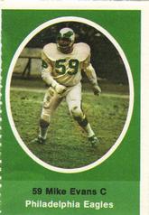 1972 Sunoco Stamps #NNO Mike Evans Front